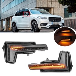 Φλας Καθρέπτη Για Volvo XC60 14+ / XC90 14+ / V90 16+ Led Dynamic Φιμέ 2 Τεμάχια Φλας Καθρέπτη Για Volvo XC60 14+ / XC90 14+ / V90 16+ Led Dynamic Φιμέ 2 Τεμάχια