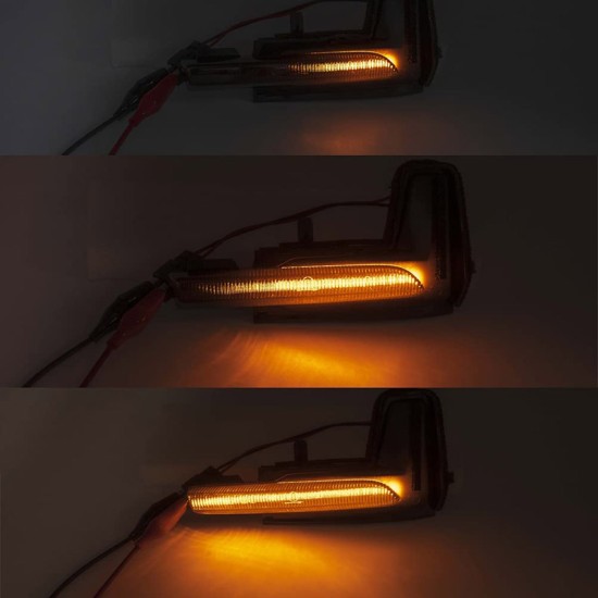 Φλας Καθρέπτη Για Volvo XC60 14+ / XC90 14+ / V90 16+ Led Dynamic Φιμέ 2 Τεμάχια