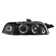 Μπροστινά Φανάρια Set Για Fiat Punto 93-99 Angel Eyes Μαύρα H1/H1 Sonar