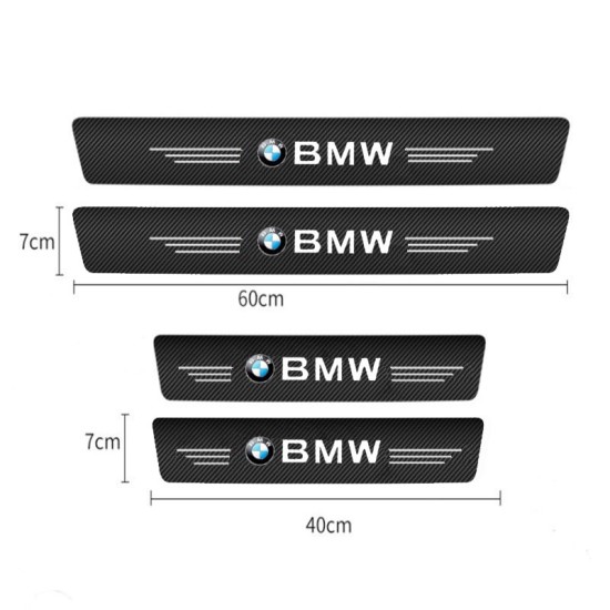 Διακοσμητικά Εσωτερικά Μασπιέ Πόρτας Carbon Look Bmw Αυτοκόλλητα 4 Τεμάχια
