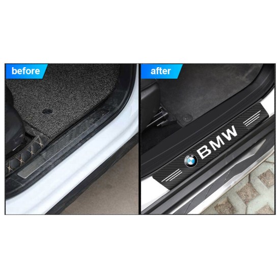 Διακοσμητικά Εσωτερικά Μασπιέ Πόρτας Carbon Look Bmw Αυτοκόλλητα 4 Τεμάχια