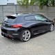 Diffuser Πίσω Προφυλακτήρα Για VW Scirocco 09-17 Για R Έκδοση Gloss Black 3 Bars