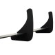 Diffuser Πίσω Προφυλακτήρα Για VW Scirocco 09-17 Για R Έκδοση Gloss Black 3 Bars