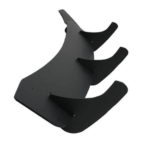 Diffuser Πίσω Προφυλακτήρα Για VW Scirocco 09-17 Για R Έκδοση Gloss Black 3 Bars