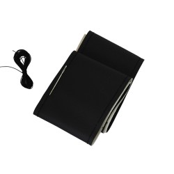 Κάλυμμα Τιμονιού Αυτοκινήτου Δερμάτινο Ραφτό Εξώγαζο Μαύρο Medium 38cm Κάλυμμα Τιμονιού Αυτοκινήτου Δερμάτινο Ραφτό Εξώγαζο Μαύρο Medium 38cm