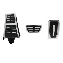 Πεντάλ Αλουμινίου Κουμπωτά Και Footrest Για Audi A4 B8 08-15 / A5 08-16 / Q5 08-16 / A6 11-15 / A7 / Porsche Macan Αυτόματο Σετ 3 Τεμάχια