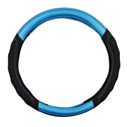 Κάλυμμα Τιμονιού Αυτοκινήτου Δερματίνη Speed Μαύρο Με Μπλε Carbon Και Μπλε Ραφή Medium 38cm Κάλυμμα Τιμονιού Αυτοκινήτου Δερματίνη Speed Μαύρο Με Μπλε Carbon Και Μπλε Ραφή Medium 38cm