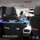 Καλύμματα Αυτοκινήτου Otom Sport Plus Design Universal Βαμβακερό Ύφασμα / Rachel / Δερματίνη Σετ Εμπρός / Πίσω 11 Τεμαχίων Μαύρο Με Κόκκινο Κέντημα SPTPLS-102