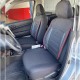 Καλύμματα Αυτοκινήτου Otom Sport Plus Design Universal Βαμβακερό Ύφασμα / Rachel / Δερματίνη Σετ Εμπρός / Πίσω 11 Τεμαχίων Μαύρο Με Κόκκινο Κέντημα SPTPLS-102