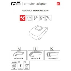 Βάση Τεμπέλη Ειδική Για Renault Megane 2016+ Armster Rati 1 Τεμάχιο Βάση Τεμπέλη Ειδική Για Renault Megane 2016+ Armster Rati 1 Τεμάχιο
