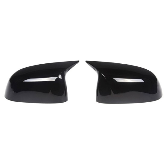 Καπάκια Καθρεφτών Για Bmw X3 G01, X4 G02, X5 G05, X6 G06 & X7 G07 M4 Look Γυαλιστερό Μαύρο 2 Τεμάχια