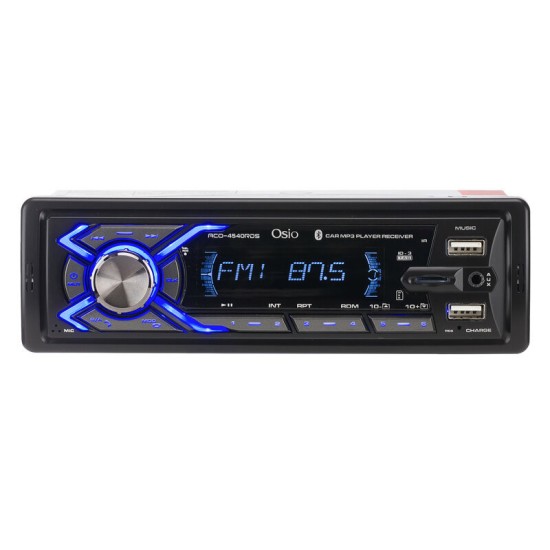 Radio USB x2 / FM / SD / RDS / Bluetooth Universal 1DIN Με Μπλε Φωτισμό Osio ACO-4540RDS