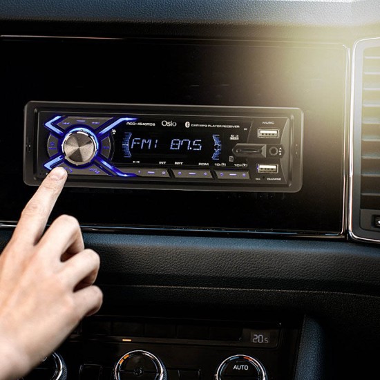 Radio USB x2 / FM / SD / RDS / Bluetooth Universal 1DIN Με Μπλε Φωτισμό Osio ACO-4540RDS