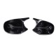 Καπάκια Καθρεφτών Για Bmw 1 E87/E81/E82/E88, 3 E90, E91/ E92, E93 M3/M4 Look Facelift LCI Μοντέλα Μαύρο Γυαλιστερό 2 Τεμάχια