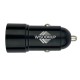 Φορτιστής Αναπτήρα Αυτοκινήτου Με 2 Θύρες Usb 2.4A 12-24V Wisdomup CC-02  Μαύρο 1 Τεμάχιο