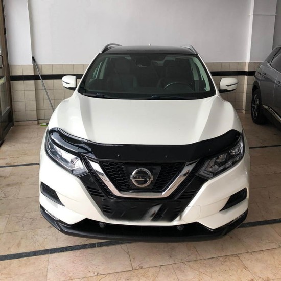 Ανεμοθραύστης / Αντιανεμικό Καπό Για Nissan Qashqai 2014-2017 Μαύρο Χρώμα