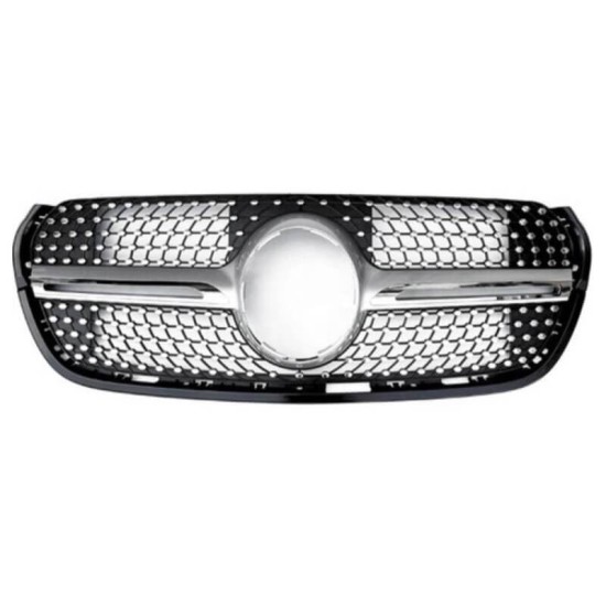 Μάσκα Για Mercedes-Benz X-Class W470 18+ Diamond Look Χρώμιο 1 Τεμάχιο