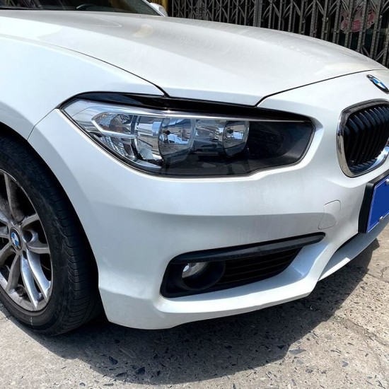 Φρυδάκια Μπροστινών Φαναριών Για Bmw 1 F20/F21 LCI 2015-2019 Βαμμένα Μάυρο Γυαλιστερό Χρώμα 2 Τεμάχια
