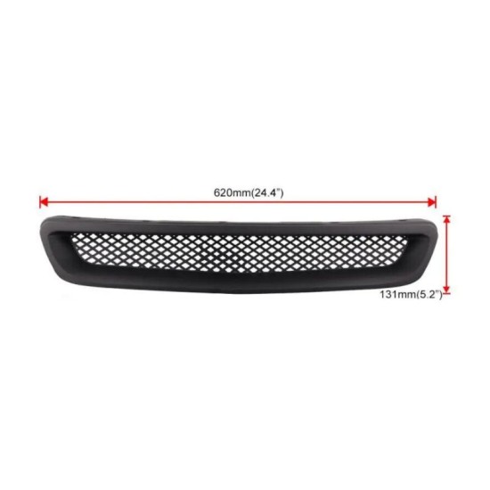 Μάσκα Για Honda Civic 96-99 Sport Look Χωρίς Σήμα Μαύρη Γυαλιστερή 1 Τεμάχιο