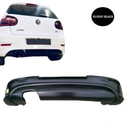Πισινός Προφυλακτήρας Για VW Golf V (5) 03-08 R32 Look Με Εξατμίσεις Αριστερά Γυαλιστερό Μαύρο Από Abs Πλαστικό Πισινός Προφυλακτήρας Για VW Golf V (5) 03-08 R32 Look Με Εξατμίσεις Αριστερά Γυαλιστερό Μαύρο Από Abs Πλαστικό