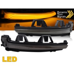 Φλας Καθρέπτη Για Volvo S90 V90 V60 XC40 Smoke Dynamic Led 2 Τεμάχια