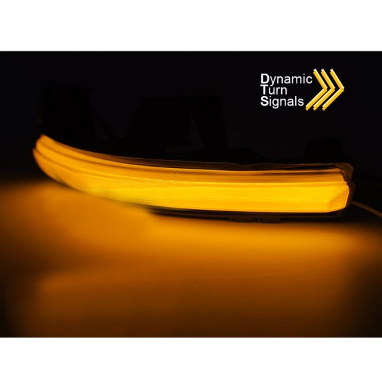 Φλας Καθρέπτη Για Volvo S90 V90 V60 XC40 Smoke Dynamic Led 2 Τεμάχια