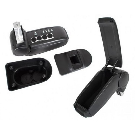 Κονσόλα Χειροφρένου Τεμπέλης  "Oem" Design Για Peugeot 207 06-14 Μαύρο Χρώμα