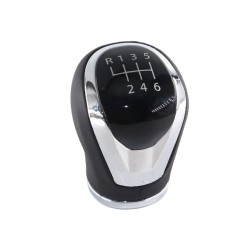 Πόμολο Λεβιέ Ταχυτήτων Μαρκέ Μαύρο/Χρώμιο Για Nissan Qashqai J11 Με 6 Ταχύτητες GK3174