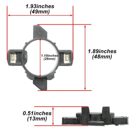 Αντάπτορας Τοποθέτησης Xenon & Led Για VW CADDY III (03-10)  H7 TK-130 1 Τεμάχιο