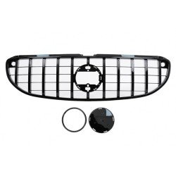 Μάσκα Για Smart ForTwo C453 A453 (2014-2019) GT Amg Panamericana Look Γυαλιστερή Μαύρη 1 Τεμάχιο