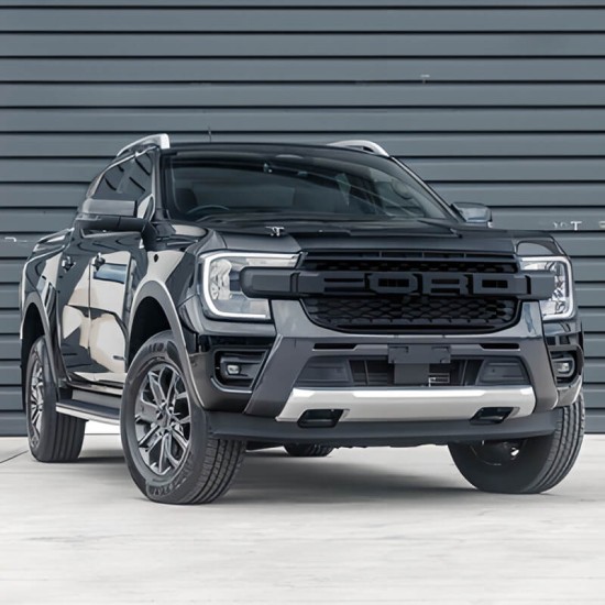 Μάσκα Για Ford Ranger T9 2022+ XLT / Sport / Wild Trak Raptor Type Μαύρο Ματ