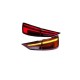 Πισινά Φανάρια Set Για Audi A3 8V 2013-2019 Sedan Led Bar Κόκκινο/Φιμέ