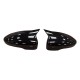 Καπάκια Καθρεφτών Για VW Scirocco 08-17, Eos 06-15, Passat CC 08-12, Jetta 10-18 Γυαλιστερό Μαύρο 2 Τεμάχια