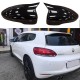 Καπάκια Καθρεφτών Για VW Scirocco 08-17, Eos 06-15, Passat CC 08-12, Jetta 10-18 Γυαλιστερό Μαύρο 2 Τεμάχια
