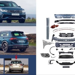 Body Kit Για VW Tiguan mk2 16-19 Conversion Σε Facelift 2020+ R-Line Body Kit Για VW Tiguan mk2 16-19 Conversion Σε Facelift 2020+ R-Line