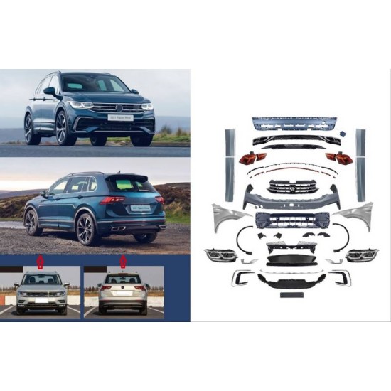 Body Kit Για VW Tiguan mk2 16-19 Conversion Σε Facelift 2020+ R-Line
