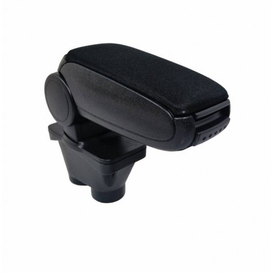 Κονσόλα Χειροφρένου Τεμπέλης  "Oem" Design Για Peugeot 208 2012-2019 Υφασμάτινος Μαύρο Χρώμα