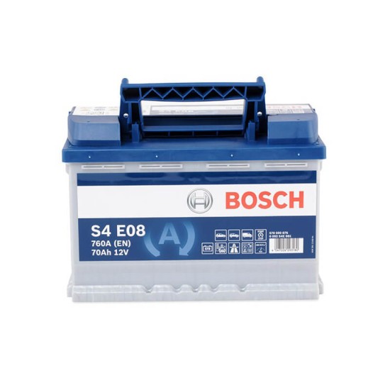 Μπαταρία Αυτοκινήτου 70Ah Δεξιά Bosch 760Α (ΕΝ) Start Stop EFB S4E08