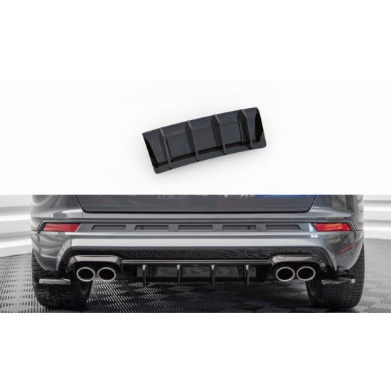 Diffuser Πίσω Προφυλακτήρα Για Cupra Ateca SUV 2018-2019 Μαύρο Γυαλιστερό