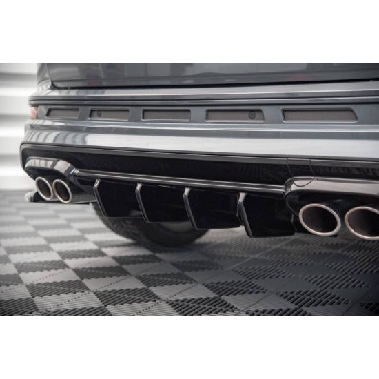 Diffuser Πίσω Προφυλακτήρα Για Cupra Ateca SUV 2018-2019 Μαύρο Γυαλιστερό
