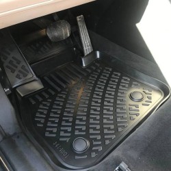 Πατάκια Σκαφάκια 3D Από Λάστιχο TPE Για  Bmw X1 U11 2022+ Black Rizline 4  Τεμάχια Μαύρα