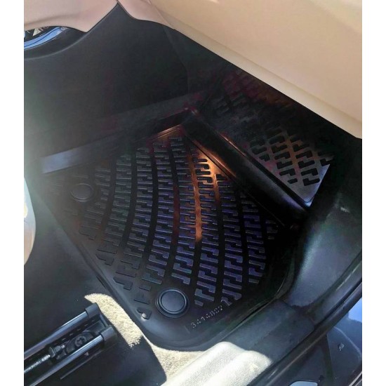 Πατάκια Σκαφάκια 3D Από Λάστιχο TPE Για  Bmw X1 U11 2022+ Black Rizline 4  Τεμάχια Μαύρα