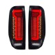 Πισινά Φανάρια Set Για Nissan Navara D40 2005-2015 Full Led Bar / Dynamic Φλας Black