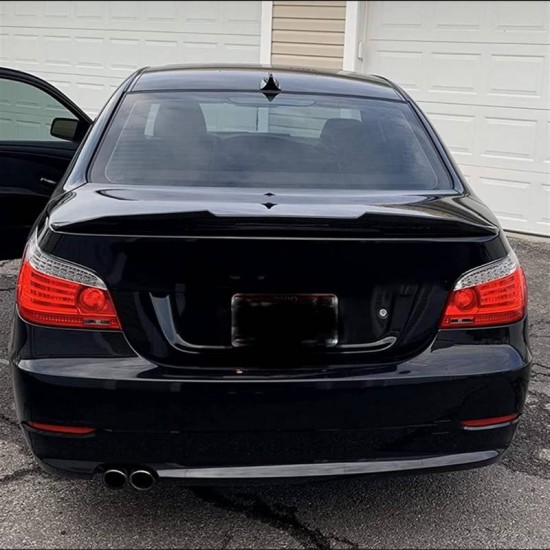 Αεροτομή Πορτ Παγκάζ Για Bmw 5 E60 03-11 M4 Look Lipspoiler Γυαλιστερή Μαύρη Από Πλαστικό