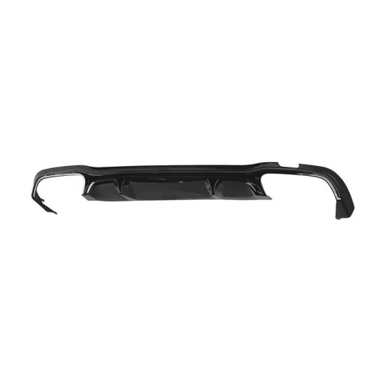 Diffuser Πίσω Προφυλακτήρα Για Mercedes-Benz E-Class W213 19+ Facelift Amg Look Για Amg Line Προφυλακτήρες Σετ Με Μπούκες Total Black Από Abs Πλαστικό
