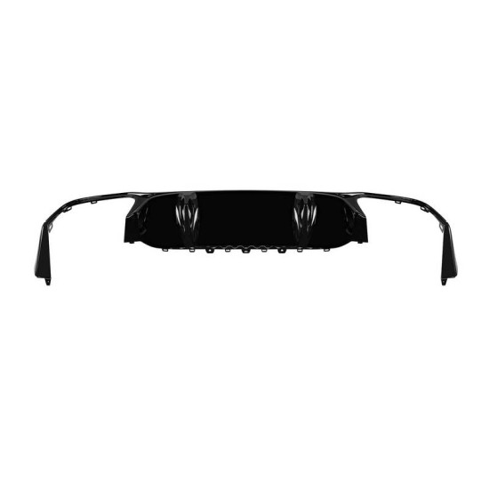 Diffuser Πίσω Προφυλακτήρα Για Mercedes-Benz E-Class W213 19+ Facelift Amg Look Για Amg Line Προφυλακτήρες Σετ Με Μπούκες Total Black Από Abs Πλαστικό