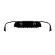 Diffuser Πίσω Προφυλακτήρα Για Mercedes-Benz E-Class W213 19+ Facelift Amg Look Για Amg Line Προφυλακτήρες Σετ Με Μπούκες Total Black Από Abs Πλαστικό