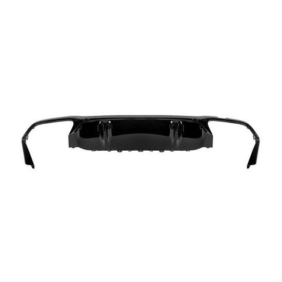 Diffuser Πίσω Προφυλακτήρα Για Mercedes-Benz E-Class W213 19+ Facelift Amg Look Για Amg Line Προφυλακτήρες Σετ Με Μπούκες Total Black Από Abs Πλαστικό