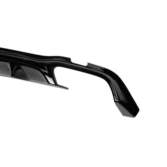 Diffuser Πίσω Προφυλακτήρα Για Mercedes-Benz E-Class W213 19+ Facelift Amg Look Για Amg Line Προφυλακτήρες Σετ Με Μπούκες Total Black Από Abs Πλαστικό
