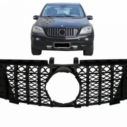 Μάσκα Για Mercedes-Benz ML-Class W164 05-08 GT-R Amg Panamericana Look Honeycomb Μαύρο 1 Τεμάχιο